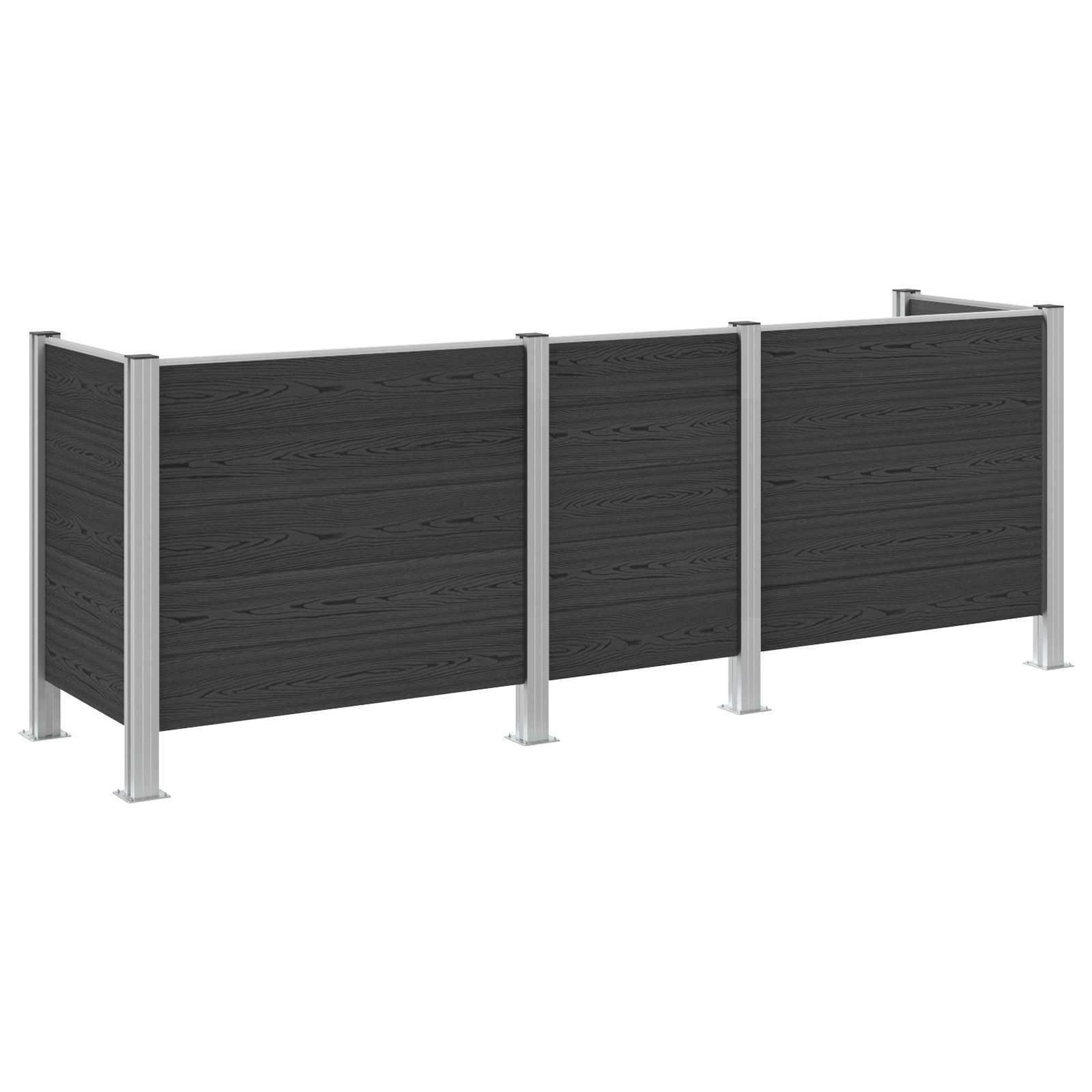 Pojemnik na odpady szary 315 x 85 x 115 cm