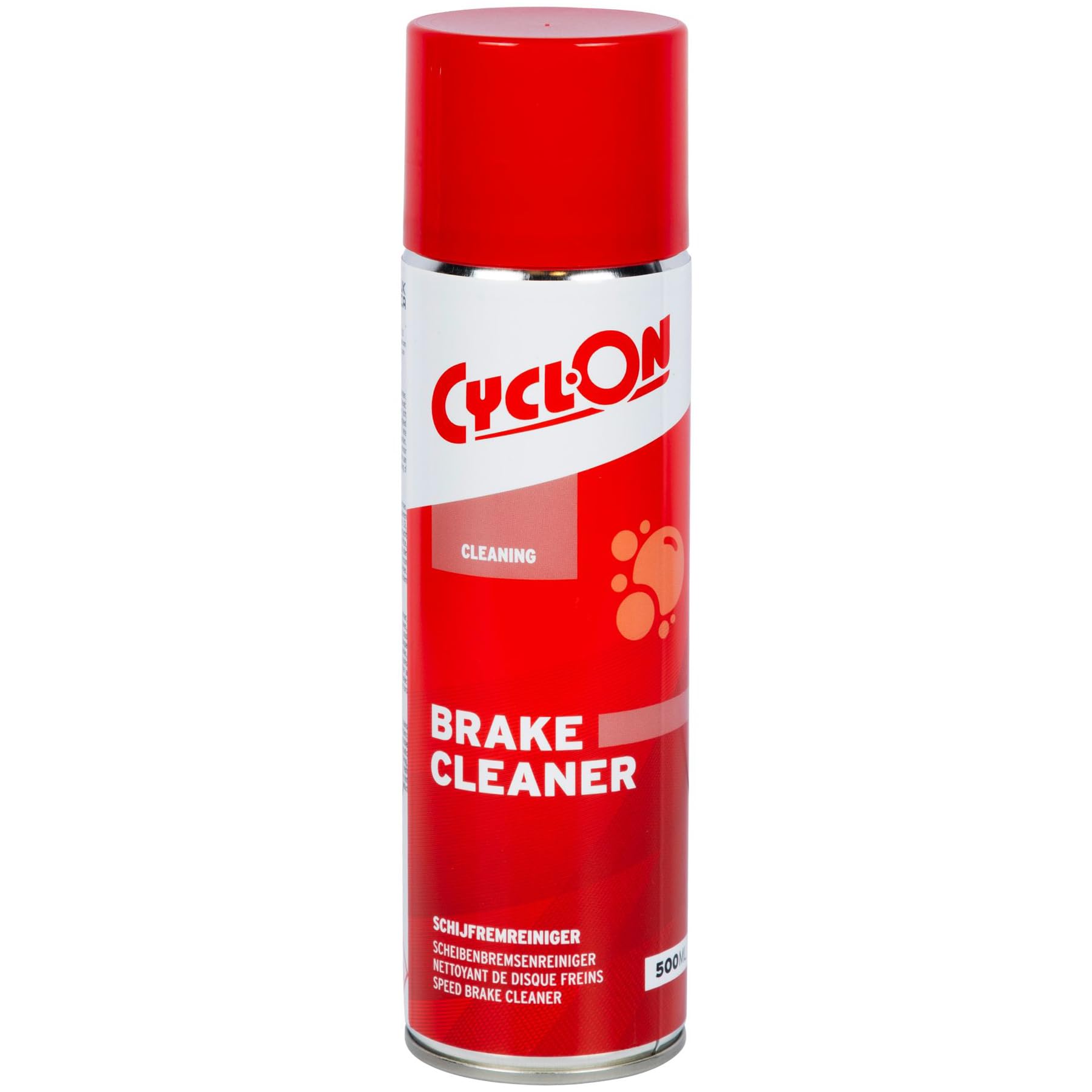 CyclOn Brake Cleaner Cleaner | High‑Performance Disc & Rim Brake Cleaner, Removes Oil, Dirt & Grease | Eliminates Squealing | Improves Braking Power| Safe for Bike Components | 500ml Spray
