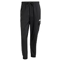 adidas Uomo Essentials Small Logo Cargp Pants, Black/White