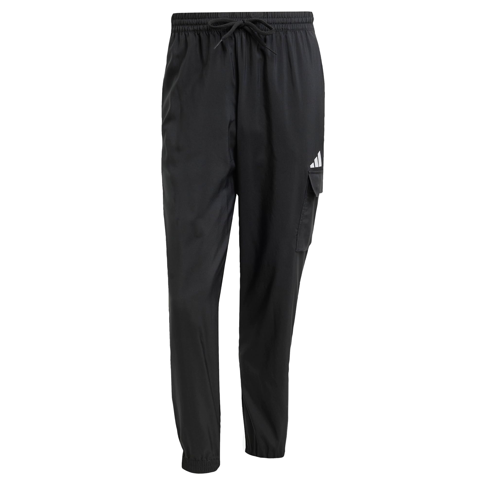 adidas Sportswear Men's Essentials Small Logo Cargo Pants, Black, Size L, Men