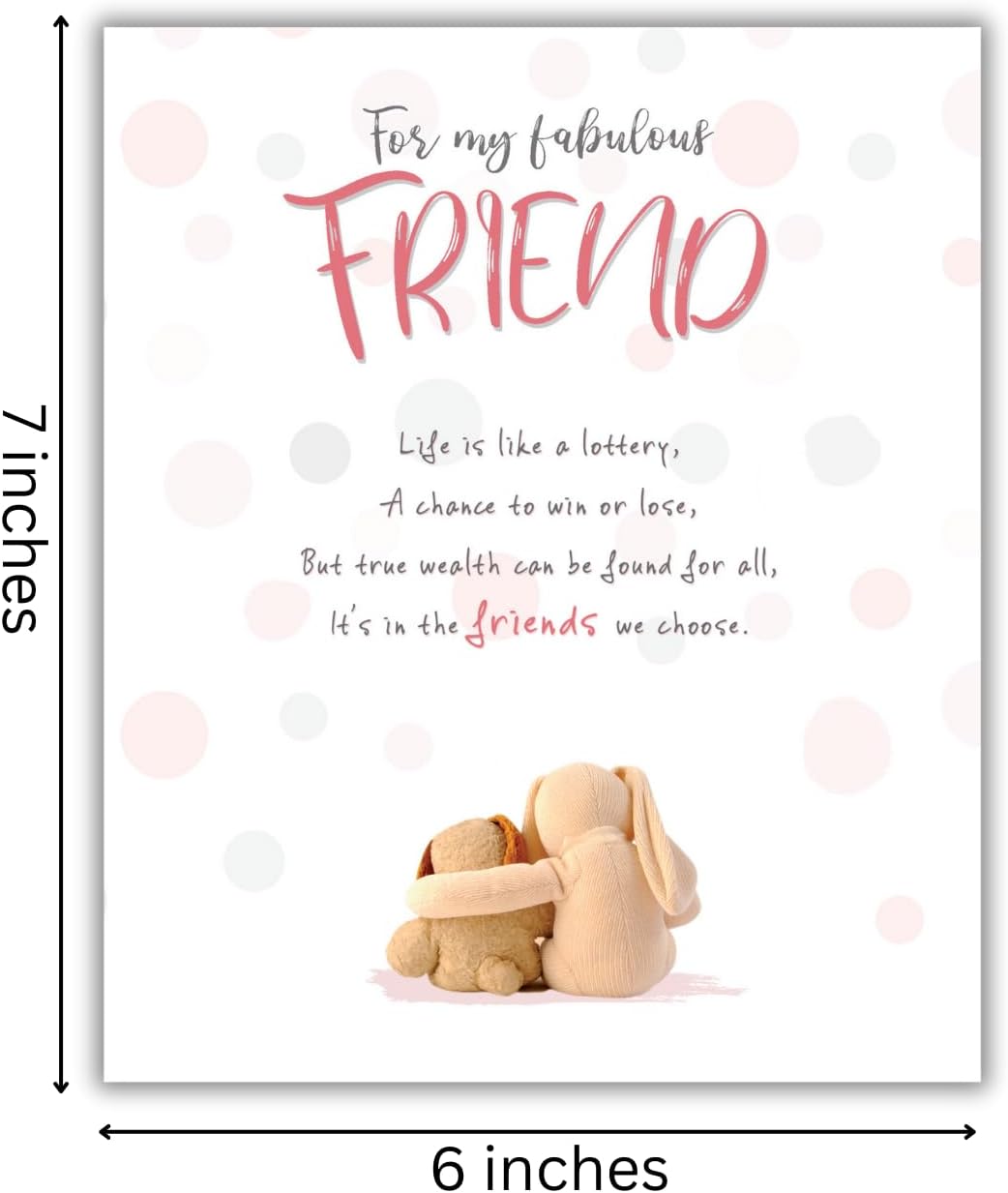 Stuffed with Love, Funny Birthday Card, For My Fabulous Friend Happy Birthday Card for Her, Generic Birthday Card
