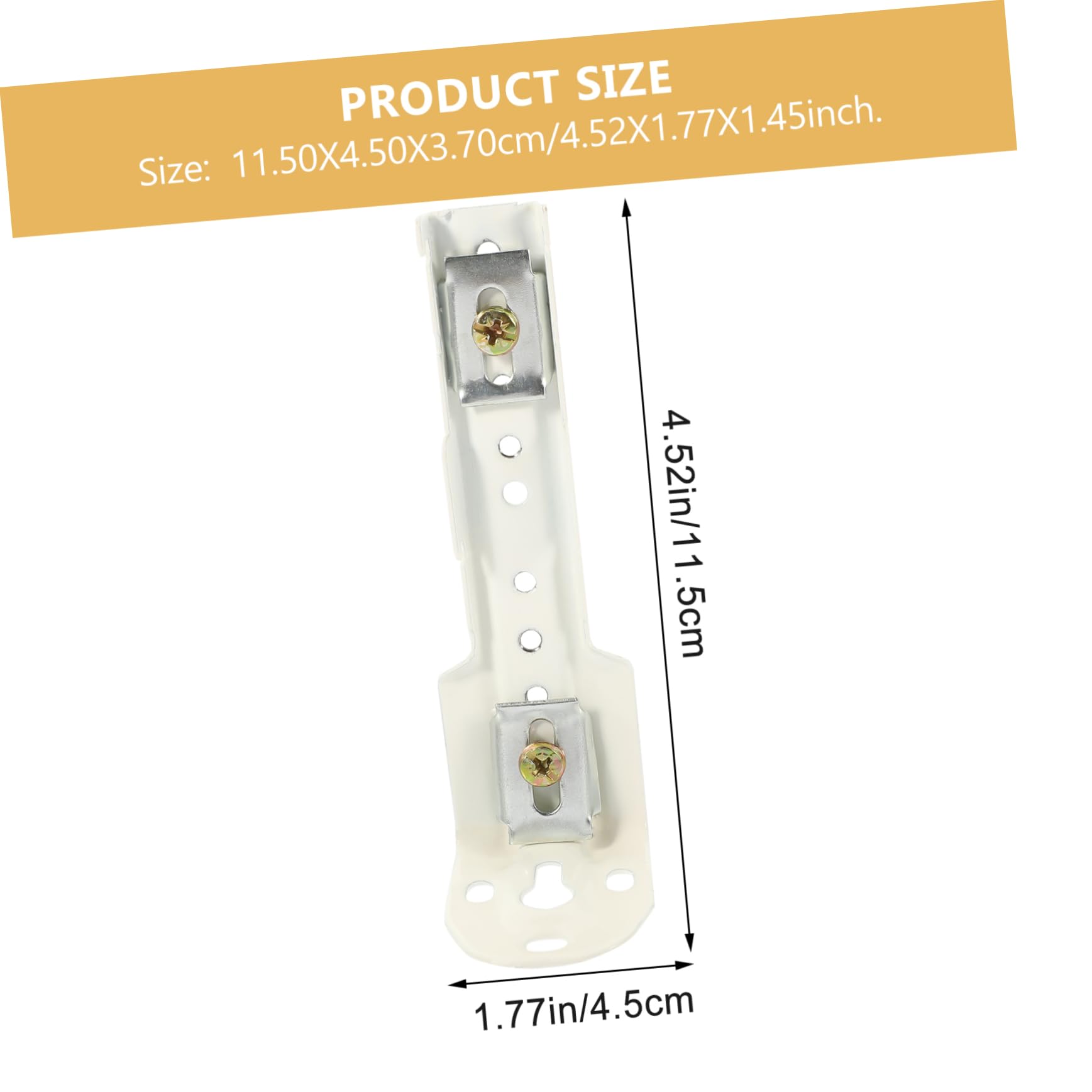6Pcs Curtain Track Mounting Bracket Curtain Fixing Accessories for Home Office Hotel Use Easy Installation Lightweight and