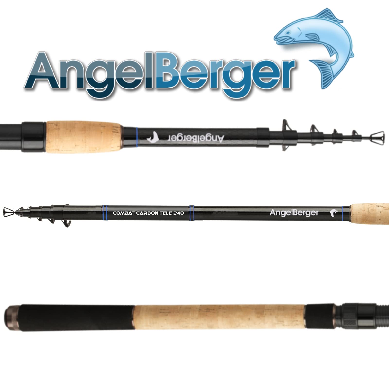Angel Berger Combat Carbon Teleskoprute Angelrute Allround Rute