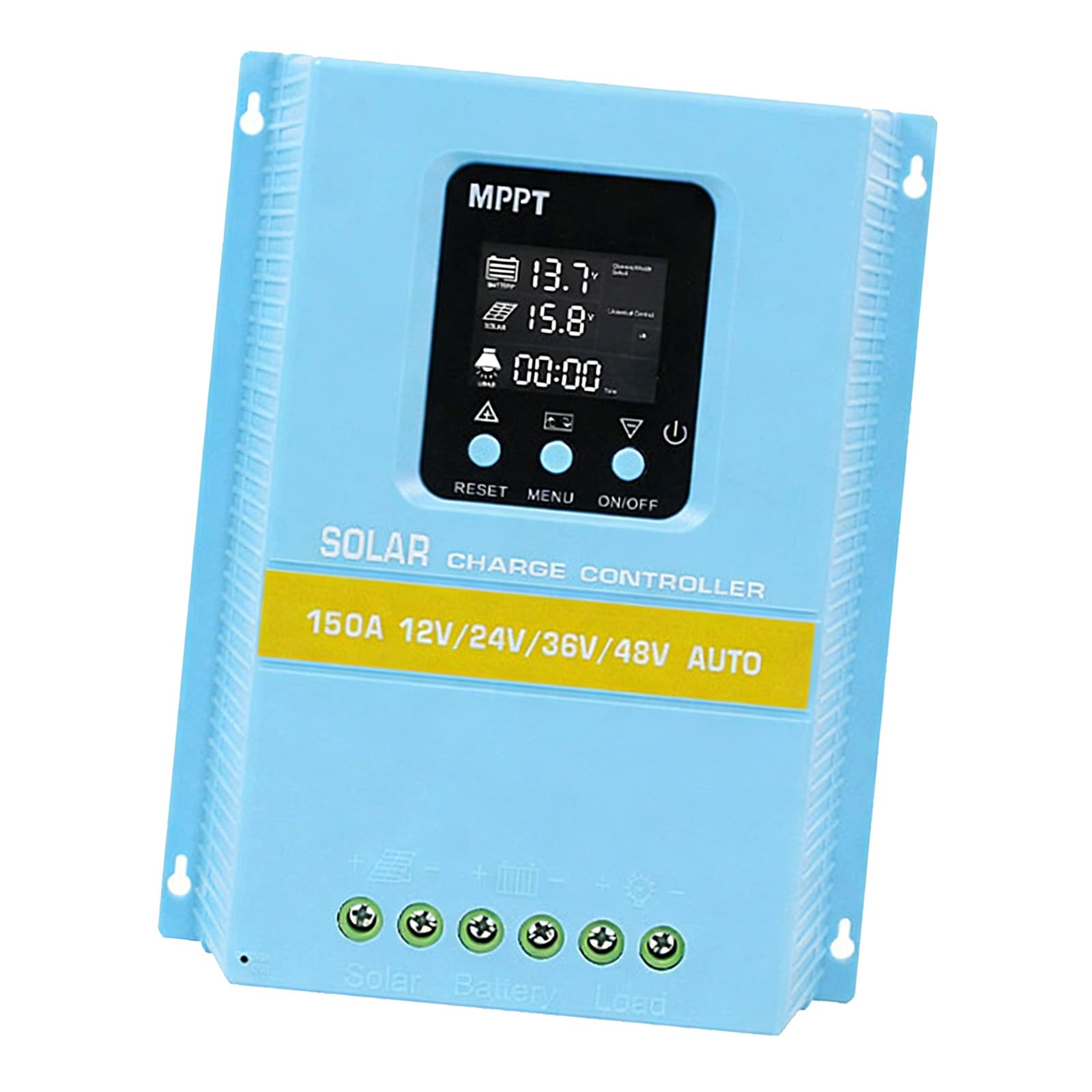 Solar Charging Controller LCD Display 12V / 24V / 36V / 48V Auto Solar Panel Charging Regulator with Backlight Display Enduring Auto Panel Regulator