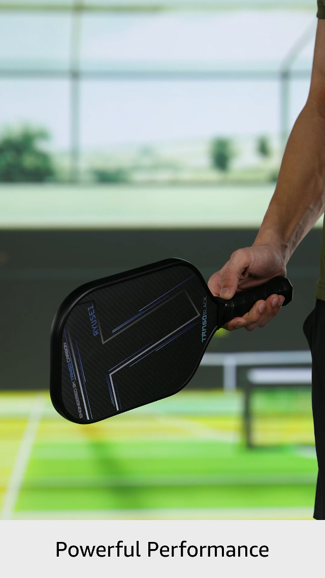 TANSO Black RYUSEI Engineered Carbon Fibre Pickleball Paddle - 240