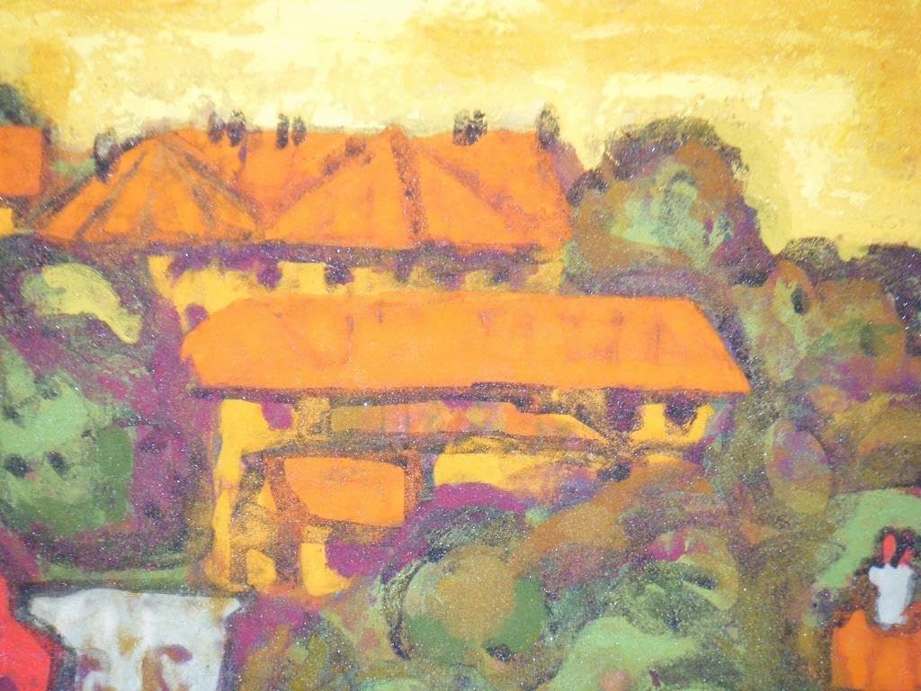 Amazon.co.jp: 絵画明銘 日本画10号 風景画I25 : ホーム＆キッチン