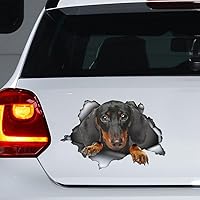 Vista 1 de Calcomanía para automóvil de perro salchicha, perro salchicha, mascota salchicha, calcomanía para nevera, letrero de Bull Terrier, calcomanía