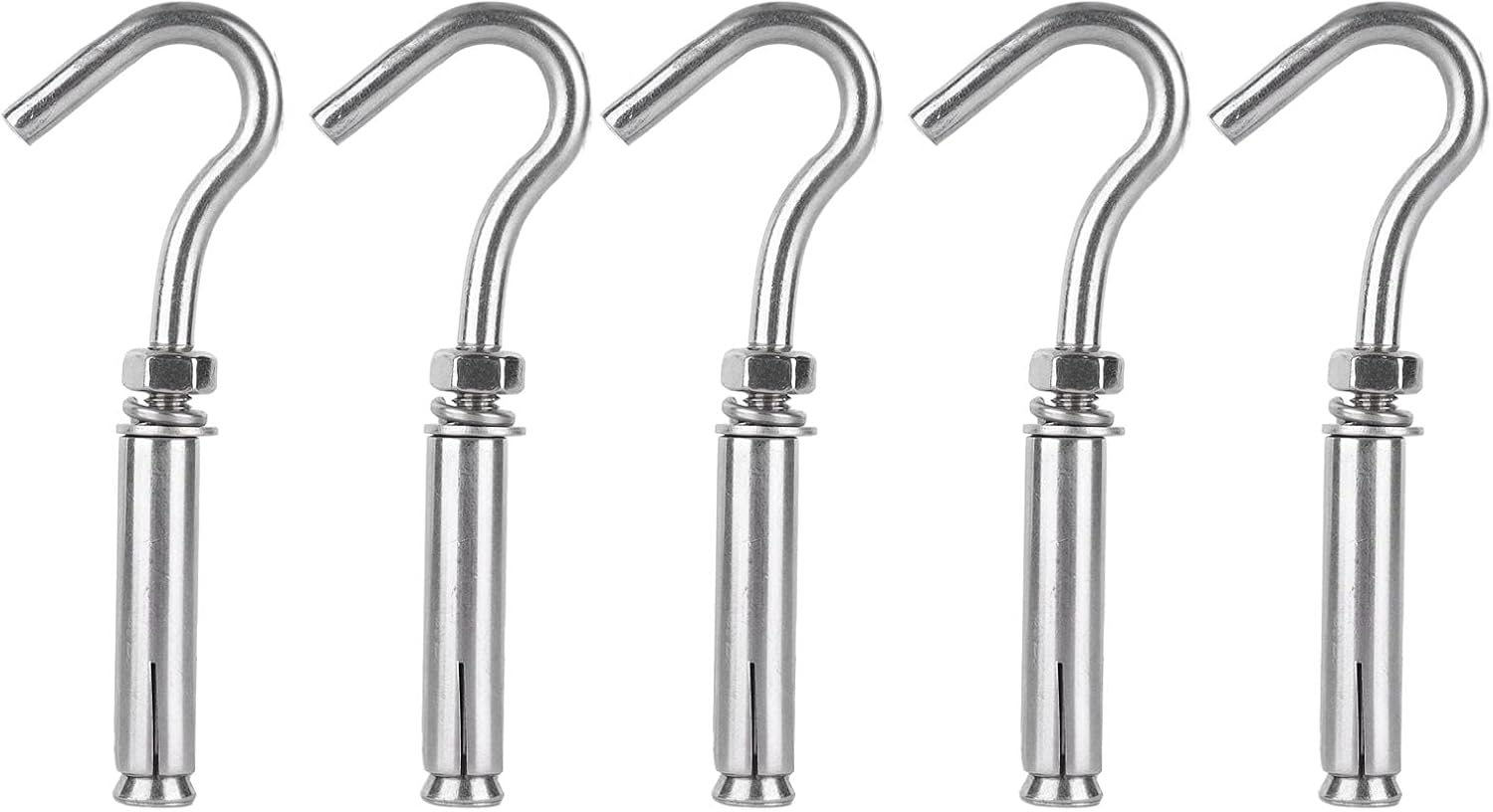 5Pcs Open Cup Hook 304 Stainless Steel Expansion Hook for