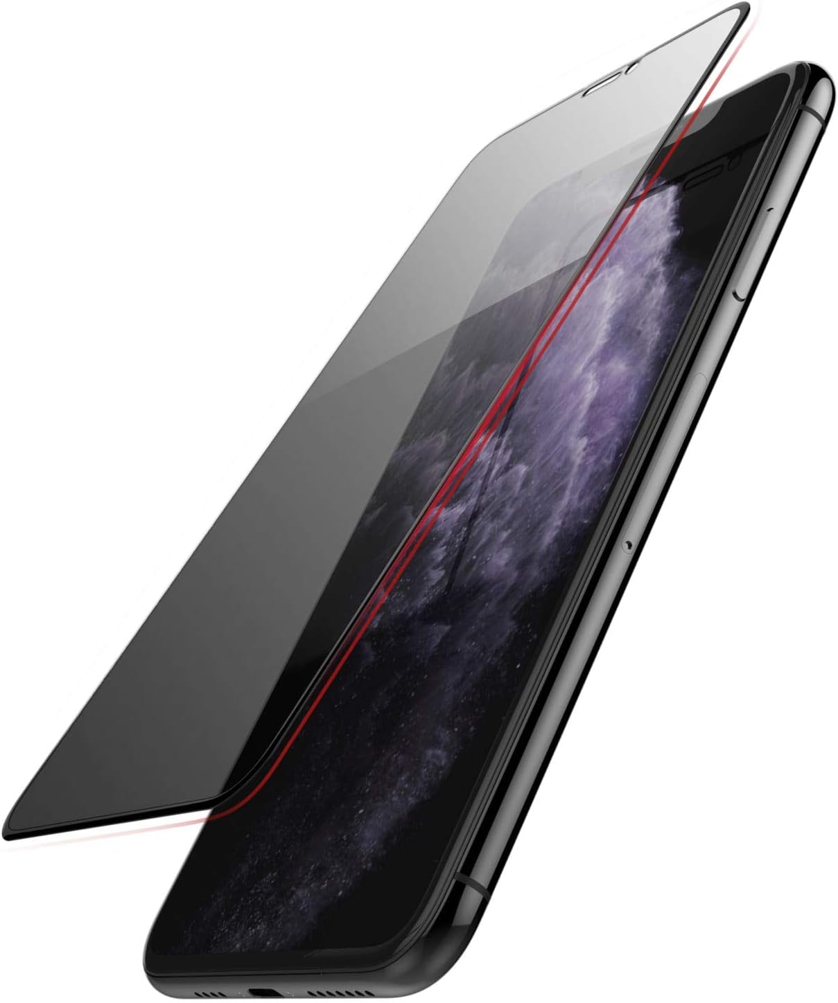 Crazy Deals Raptic Privacy Glass, Compatible with Apple iPhone 11 Pro Max (Formerly X-Doria Privacy Glass) Anti-Fingerprint, Tempered Glass Screen Protector, Full Screen and Privacy Coverage