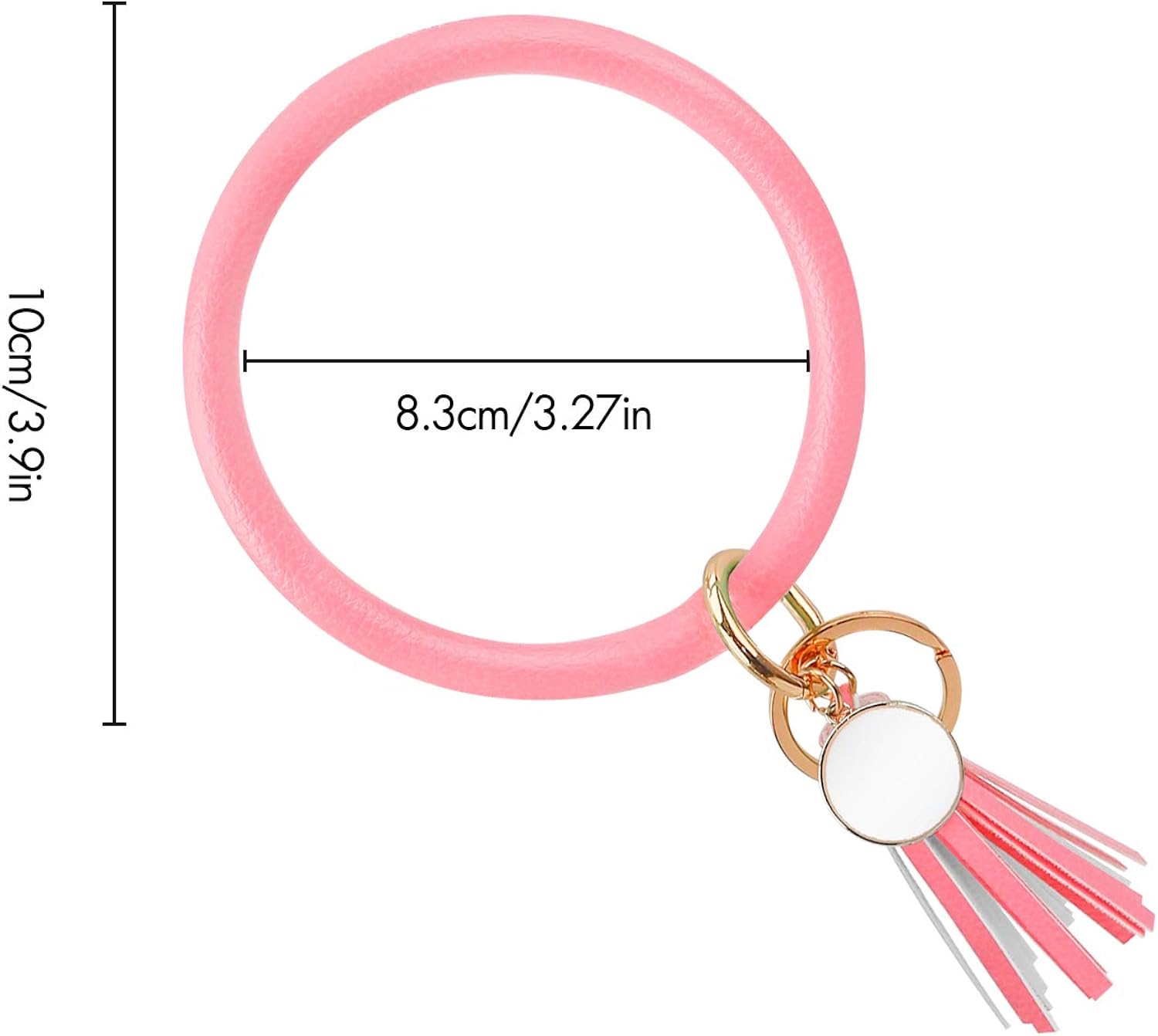 Bangle key ring Bracelet Keychain wristlet keychain- key wristlet key lanyard for women and girls