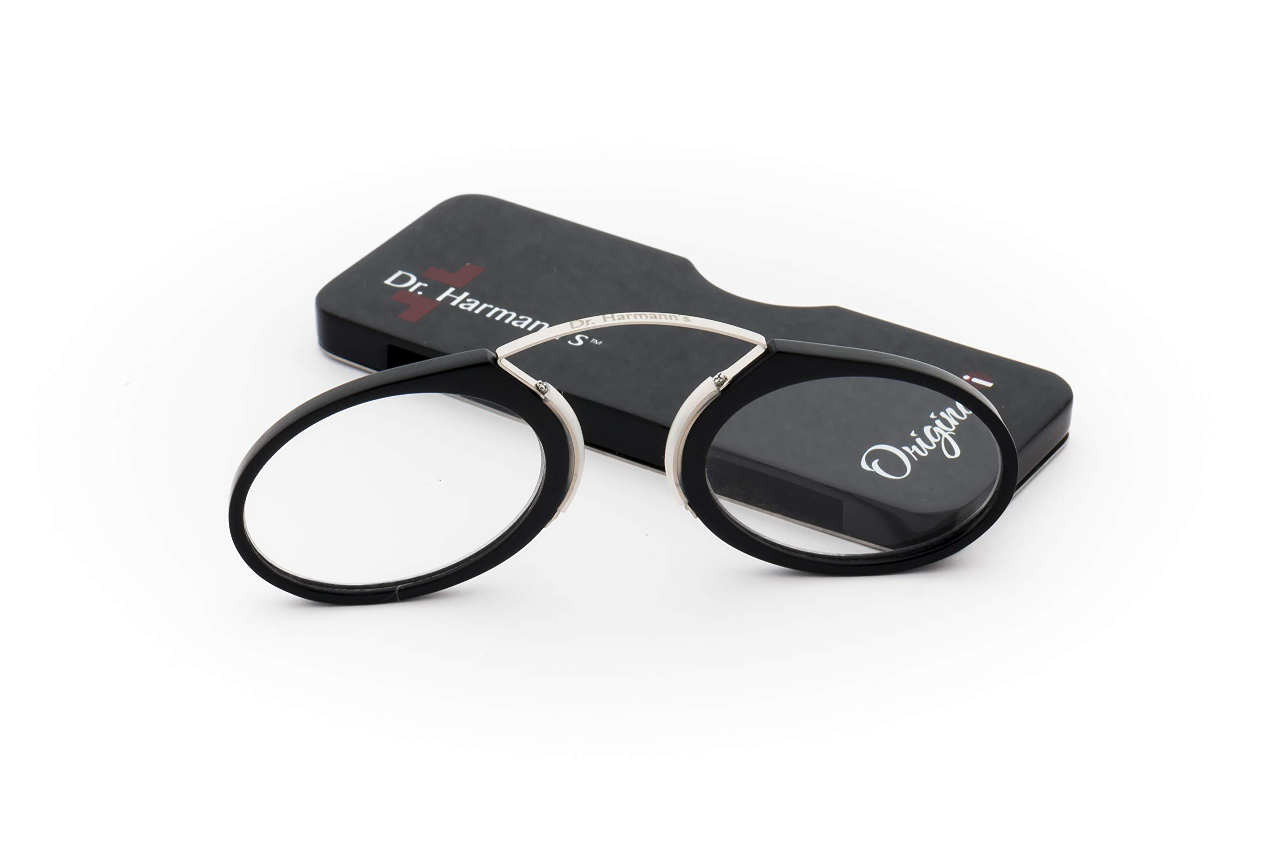 DR.HARMANN'S READING GLASSES® ROUND SHAPE READERS RESTS ONLY ON NOSE (Model: Originali)
