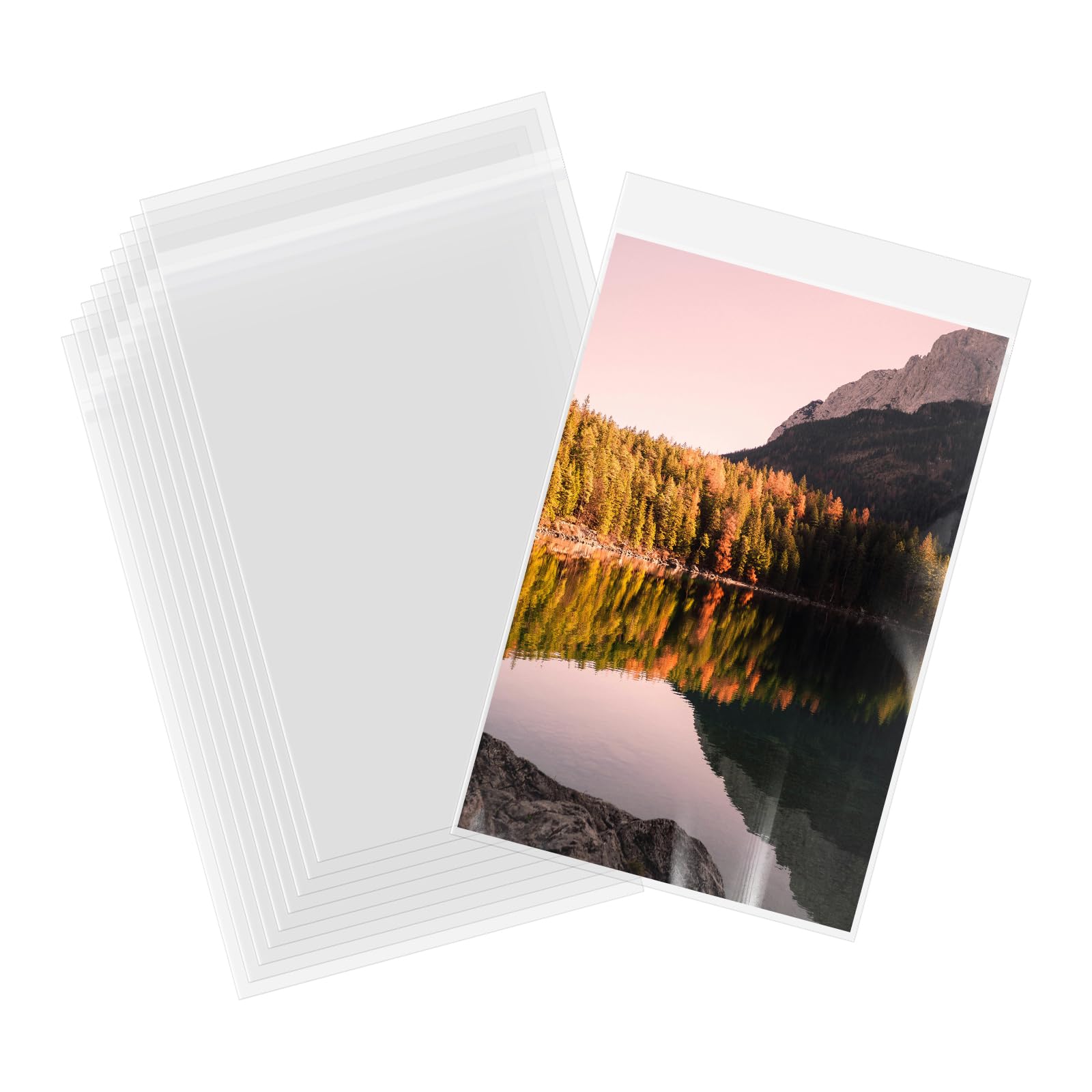 Pochettes plastiques transparentes refermables grand format 30x45 pour vêtements et t-shirts