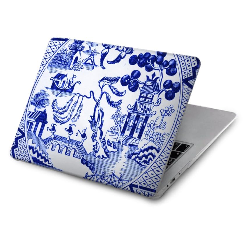 Étui MacBook Pro 14 anti-rayures Willow Pattern - Protégez votre châssis des chocs du quotidien