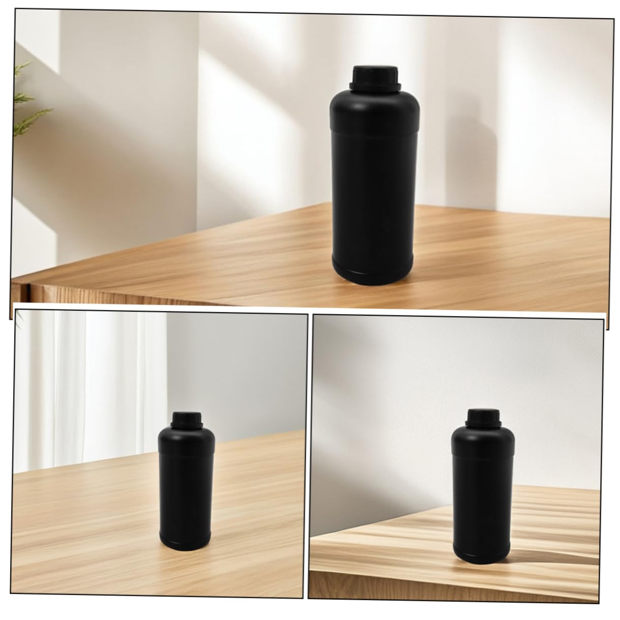 LIFKOME Botellas Plástico 1000ml para Químicos Diseño Protector y Uso Versátil, Contenedores de Almacenamiento Ideales para Muestras y Líquidos en Laboratorio