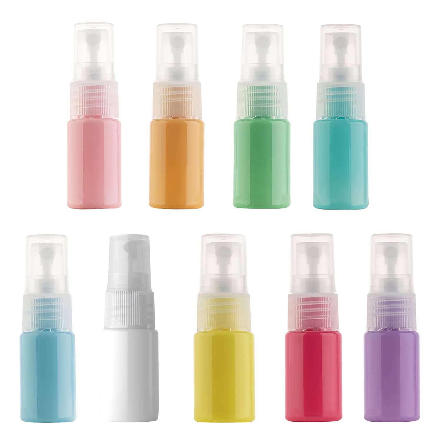 TIANZD 100 Stück Leere 10 ml Rosa Lichtdicht Kunststoff Sprühflasche Zerstäuber Flasche, 10ml Tragbar Feinen Nebel Pumpzerstäuber Zerstäuberflasche Parfümzerstäuber Reise Flakons, 8x Trichter