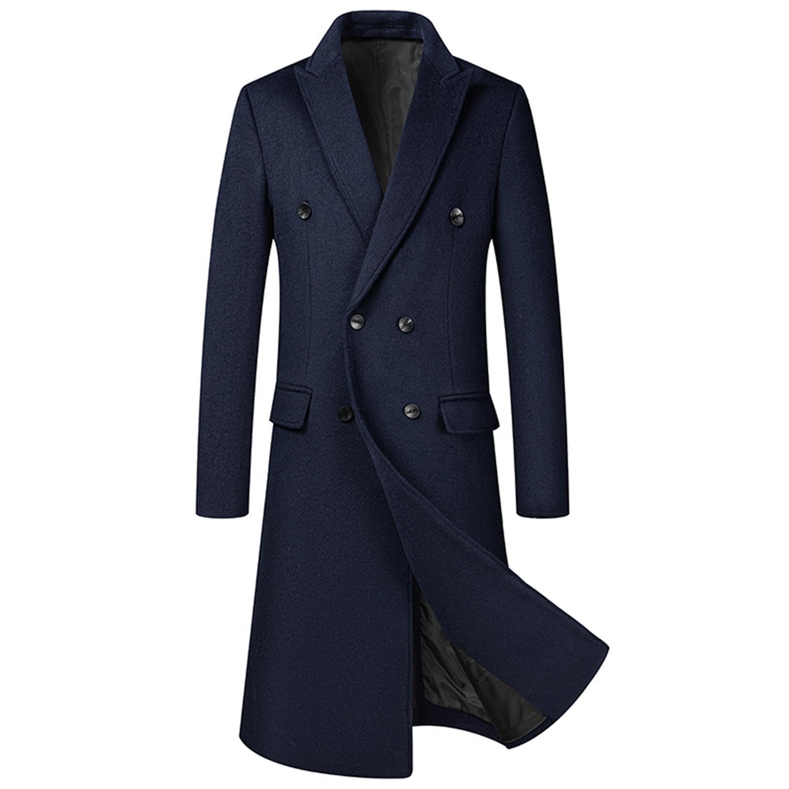 Kurzmantel Herren Lang Warm Leicht Grosse Grössen Herrenmantel Trenchcoat Übergang Elegant Wolle Wollmantel Winterjacke Winter Slim Fit Dufflecoat Wintermantel