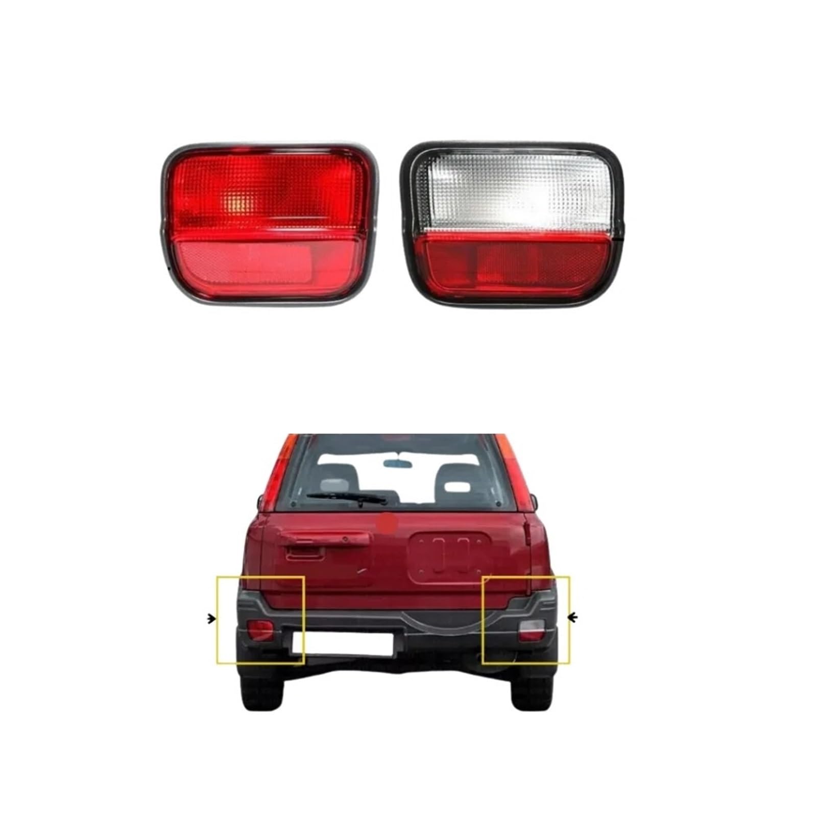 Piloto Trasero para CRV 1997-2001 Luz Antiniebla De Parachoques Trasero Sensor De Automóvil Derecho E Izquierdo Auto luz Trasera(Left)