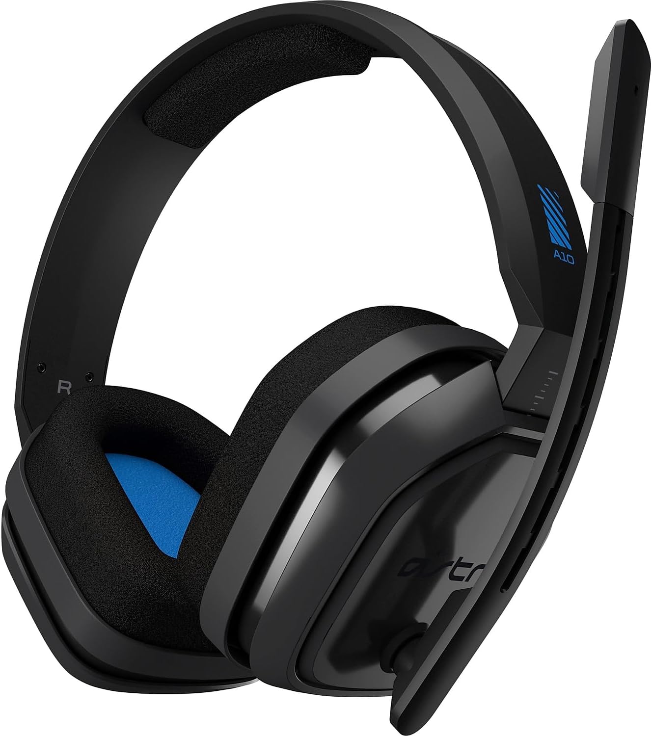 Logitech Astro A10 939-001509 Wired Over-The-Head Stereo Gaming Headset, Blue/Gray (939001509)