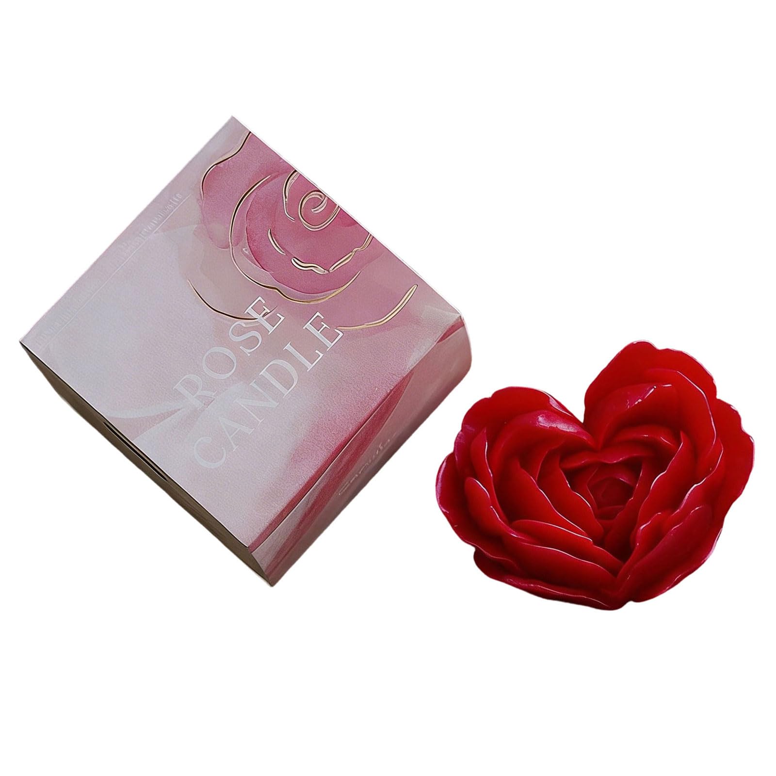 hogtnd Heart Aromatherapy Candle Ornament Soy Wax Decorative for Bedroom Living Room Decoration Home Scented Candles Soy Wax Decorative