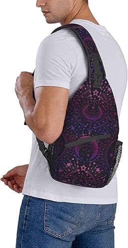 Miniatura 7 de Mochila cruzada para hombres y mujeres, mochila cruzada casual para senderismo, viajes, deportes, correr, bolsa de pecho