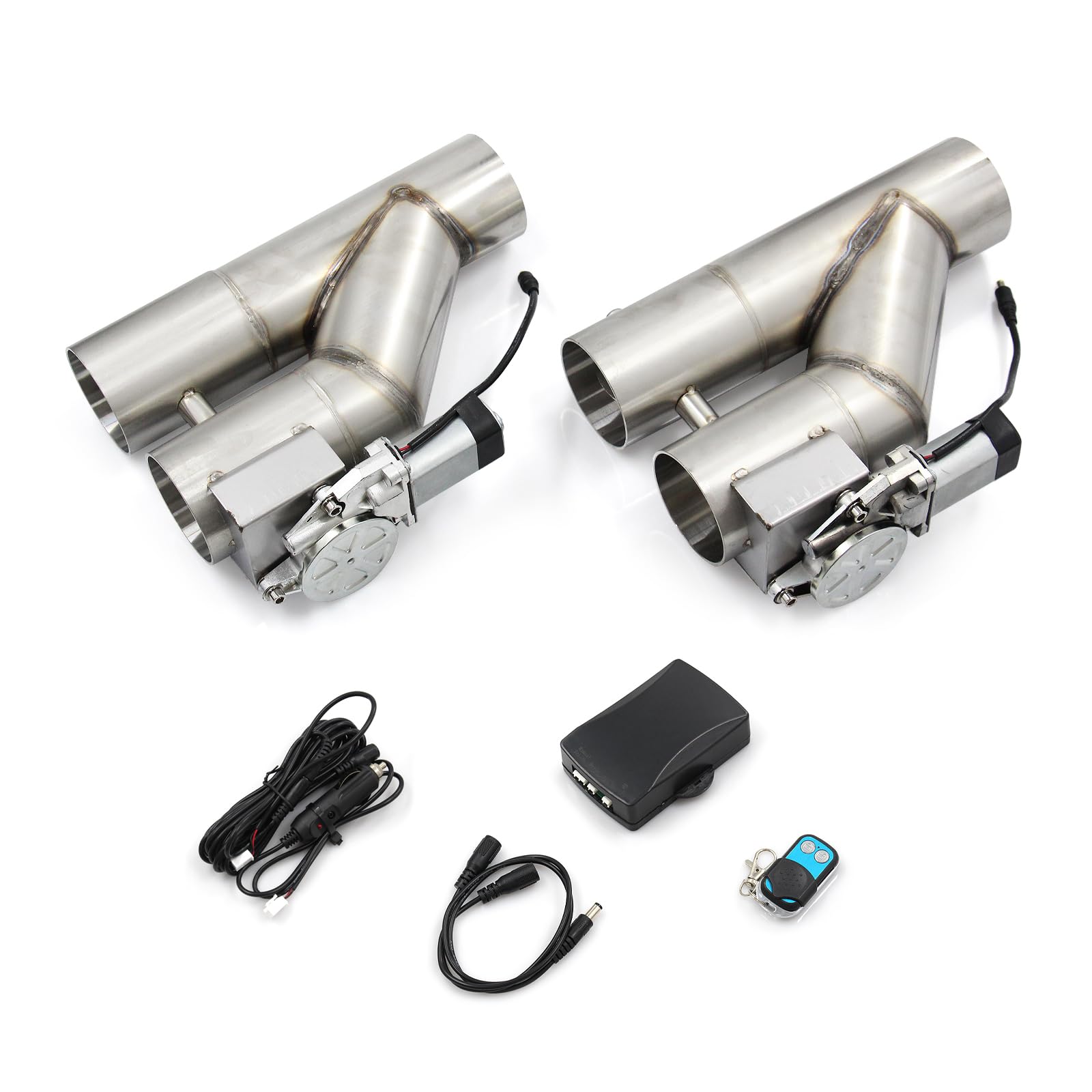 Universal Stainless Steel Exhaust Y Pipe Kit (two-in-one, 3 inch)