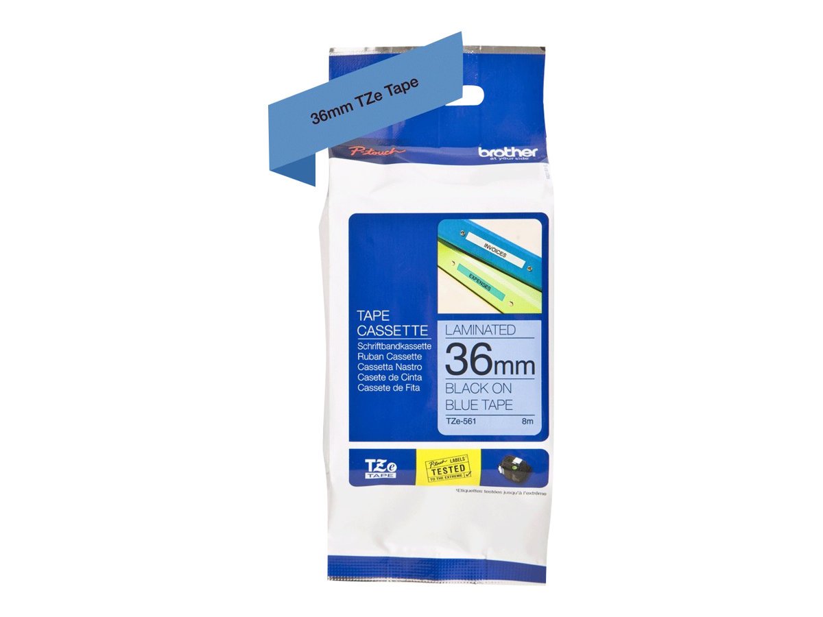 Brother TZe-243 Labelling Tape Cassette, Blue on White, 18 mm (W) x 8 m (L), Laminated, Brother Genuine Supplies — view 34