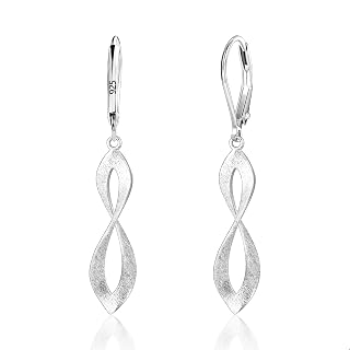 925 Sterling Silver Teardrop Dangle Earrings for Women Leverback Drop Dangle Earrings Jewelry Hypoallergenic Sterling Silver Teardrop Earring for Women Gifts