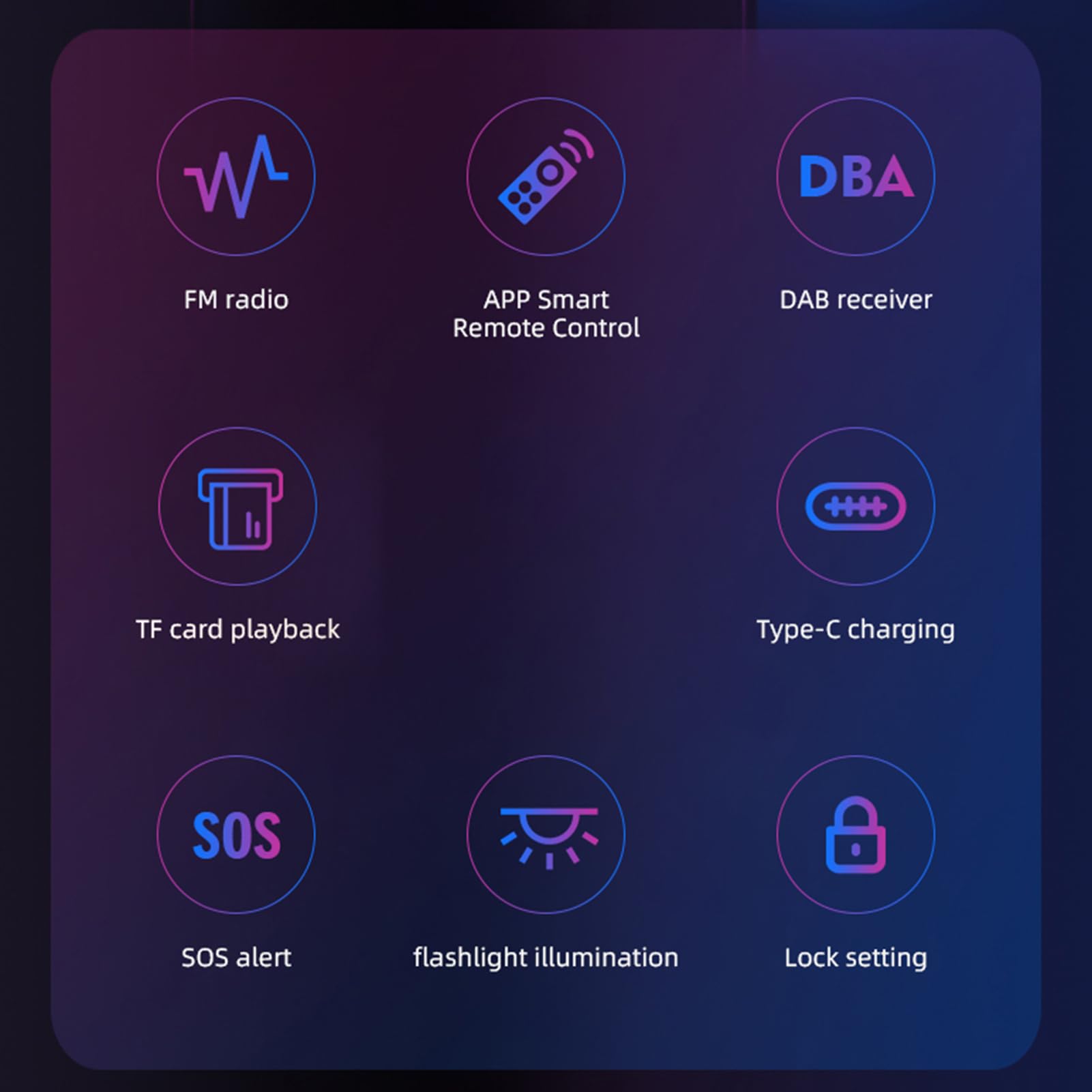 Cuifati Radio Dab FM Portable avec Bluetooth 5.2 et Télécommande, pour