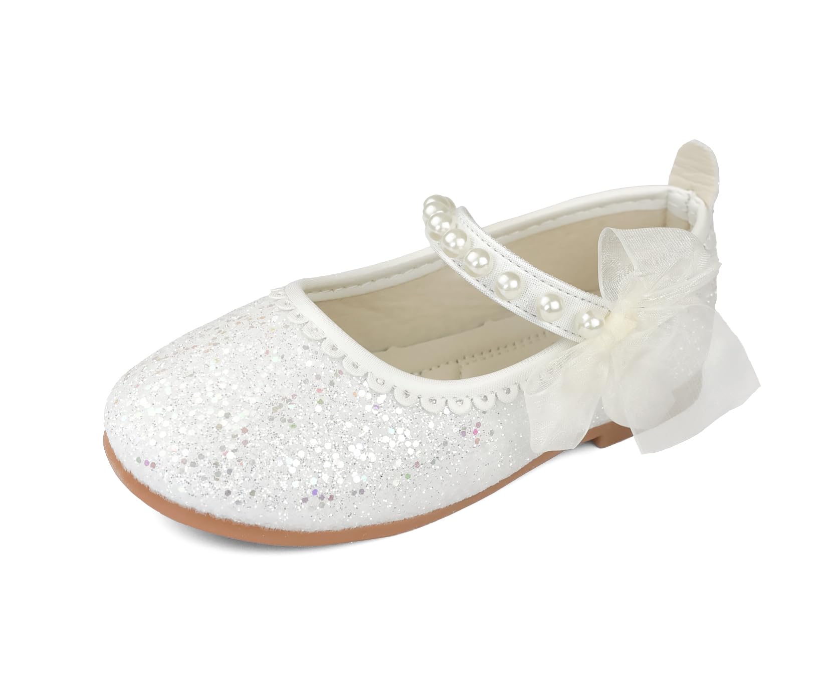 Scarpe Mary Jane per Bambina Ragazza Infradito con Brillantini Glitter