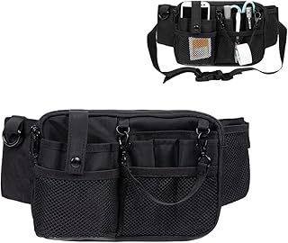 [Aylashine] ナースポーチ ウエストポーチ 多機能 医師・看護師仕事用 作業用 介護 メンズ・レディース兼用 携帯便利 肩掛け可