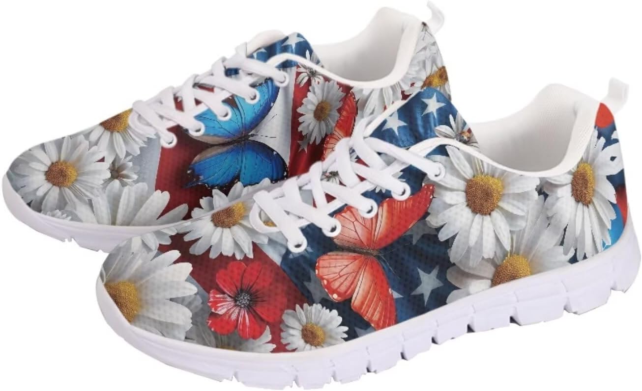 Jeiento Women Trainers Sports Running Shoes Causal Travel Walking Flat Shoe Lace-up Breathable for Lady Teenager Girls - Image 5