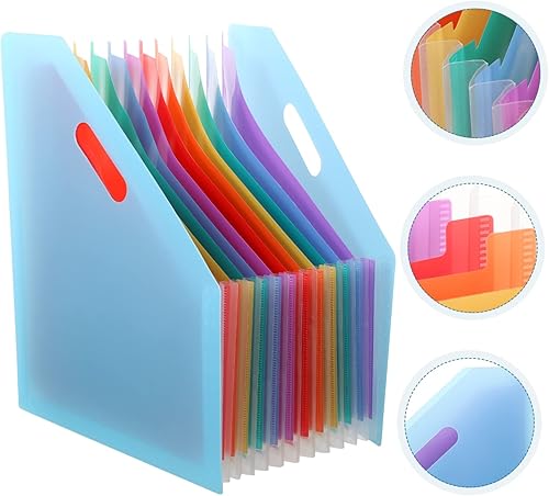 Miniatura 3 de Operitacx Carpeta organizador de archivos de escritorio, organizador de billetes, organizador de almacenamiento de papel para oficina