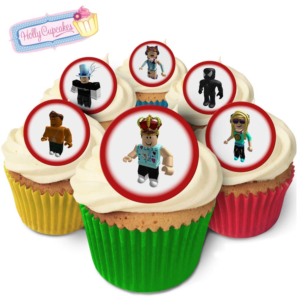 Amazon.com: 24 Fabulous Pre-Cut Edible Wafer Cake Toppers: Roblox : Grocery  & Gourmet Food Amazon.com: 24 Fabulous Pre-Cut Edible Wafer Cake Toppers: Roblox : Grocery  & Gourmet Food