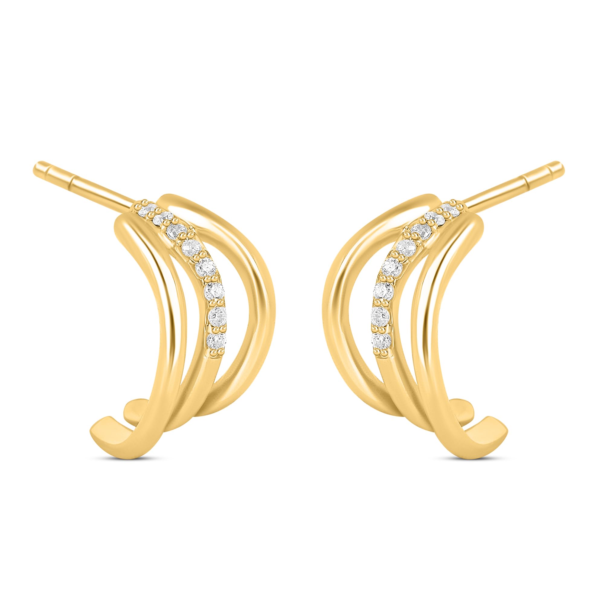 ROOVI Womens 92.5 Sterling Silver 24k Gold Plated Earrings With Certificate of Authenticity and 925 Stamp Gift for Women & Girls |6 Month Warranty (Silver) (B0D7HVYXXL) Amazon Price History, Amazon Price Tracker