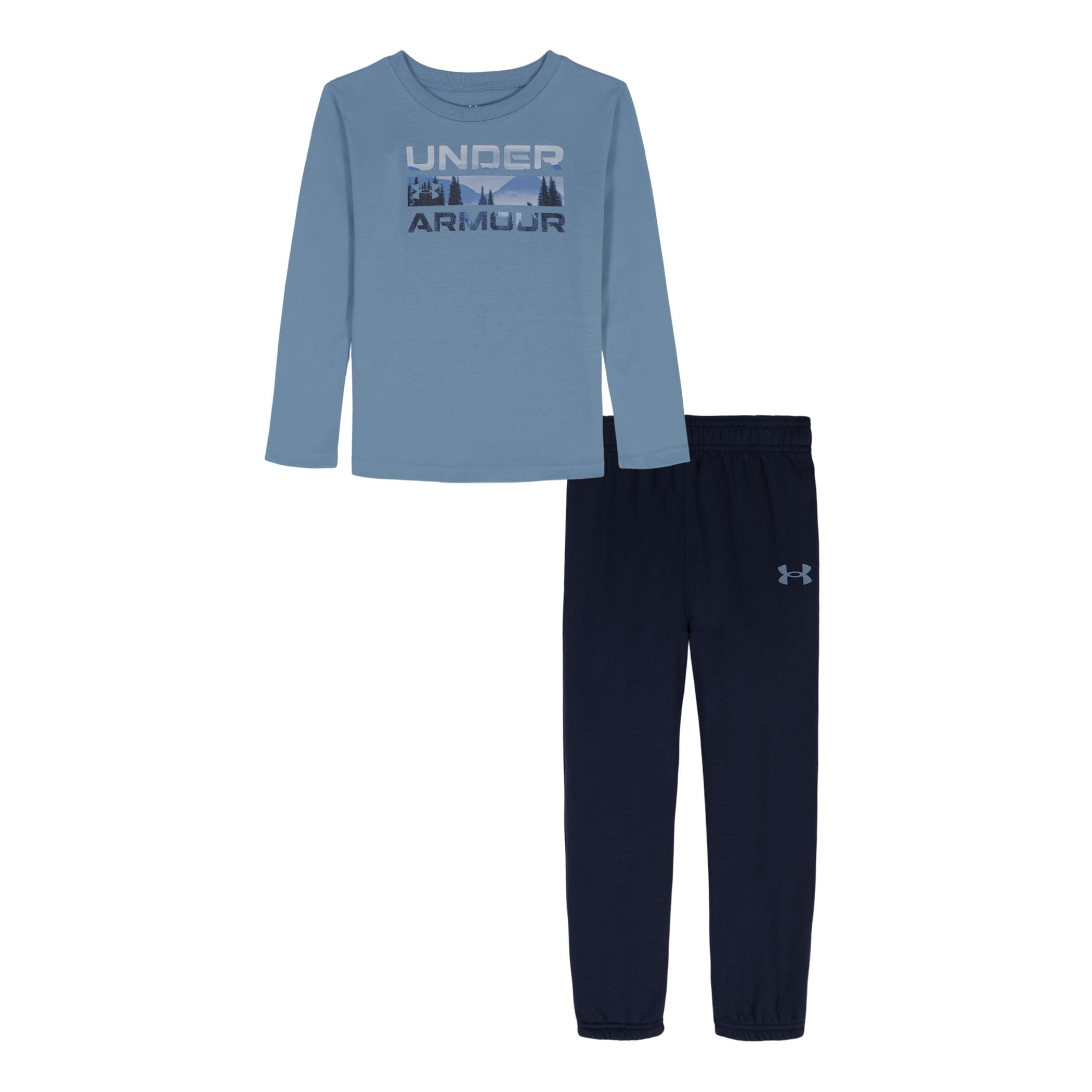 Under Armour Boys' 2-Piece Long Sleeve T-Shirt and Fleece Pants Set, Outdoor Collection