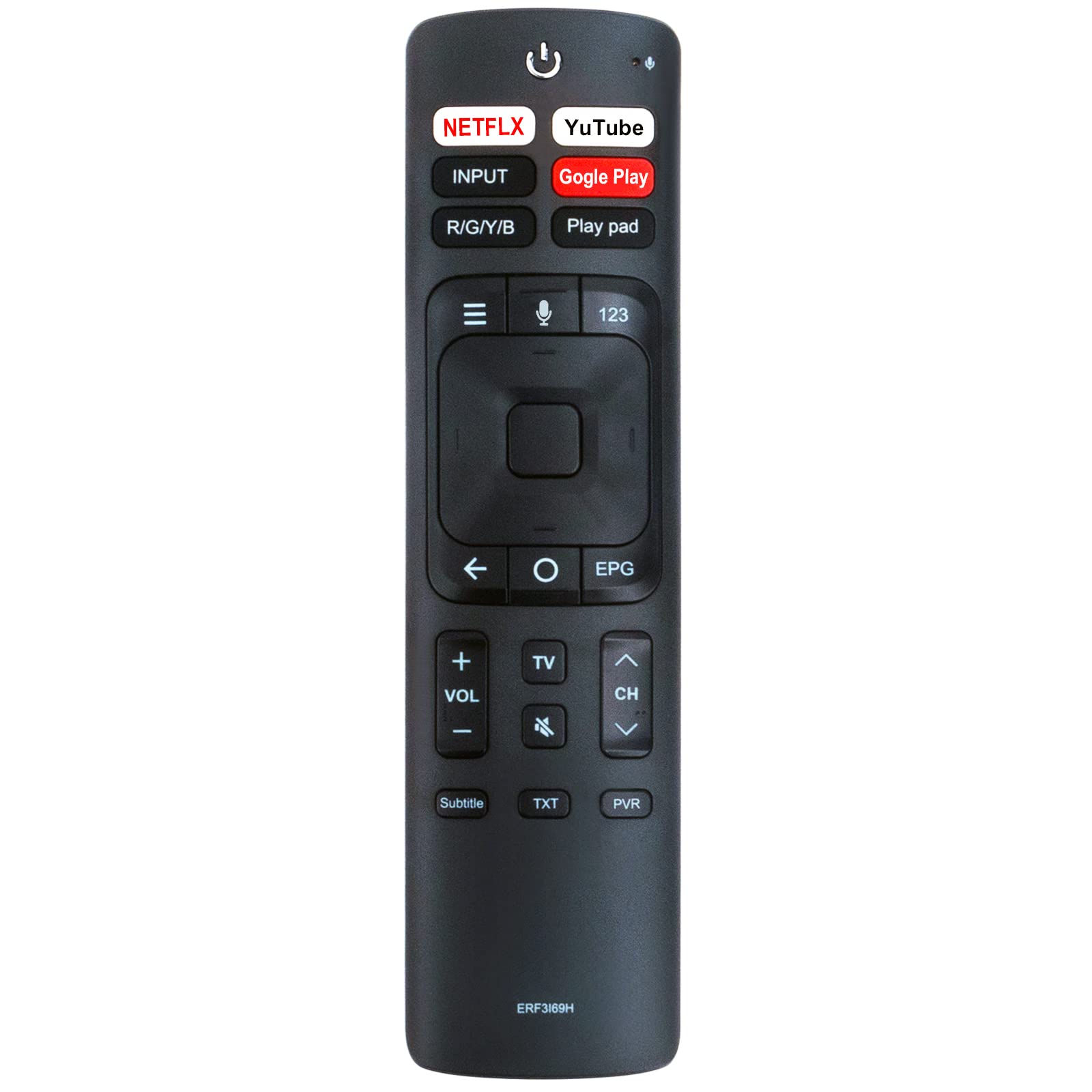 Allimity ERF3I69H Replacement Voice Remote Control fit for Hisense/Sharp Smart TV ERF3A69S ERF3A69 ERF3B69S ERF3B69 ERF3R69H ERF3I69H ERF3N69H ERF3F69V ERF3I69V