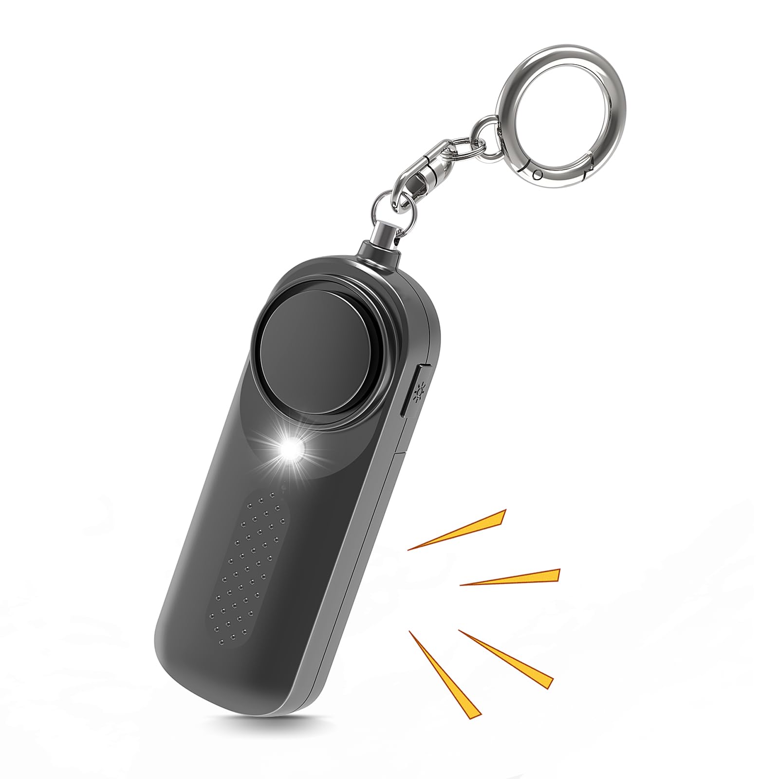 Ninonly Pocket Alarm 130 dB - Personal Safety Device for Women, Children and Seniors - Keychain With LED Light for Self-Defense and Emergency