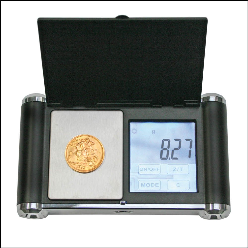 SAFE 9873 Bilancia Digitale di Precisione 0,01 g – Fino a 100 g – LCD Tattile Retroilluminato – g/oz – Compatta e Portatile – Custodia & Batterie Incluse
