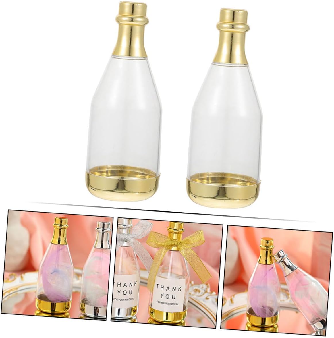 Mini Wine Bottles Bulk Decorative Candy Containers for Adults Wedding Shower Party Favors