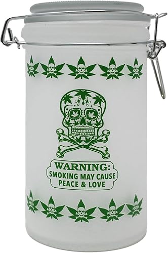 Miniatura 4 de Tarro de vidrio de 6" con tapa de sujeción (hojas rosaplateadas)