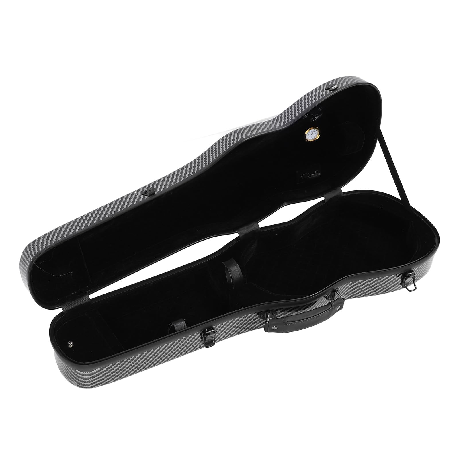 Custodia per Violino 4/4 in Fibra di Carbonio Nera Resistente Agli Urti con Interni di Lusso per una Conservazione, Perfetta per i Musicisti