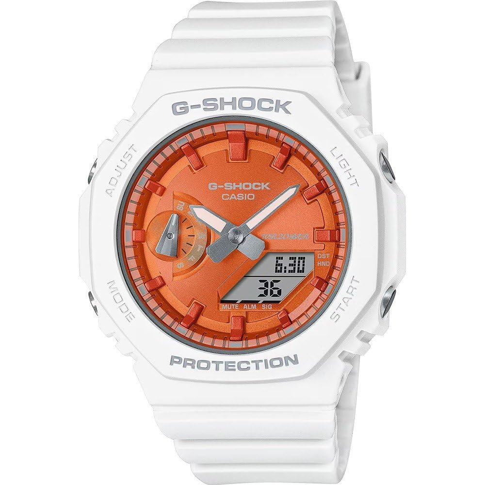 Casio Reloj Analógico para Unisex-Adultos de Cuarzo con Correa en Acero Inoxidable GMA-S2100WS-7AER