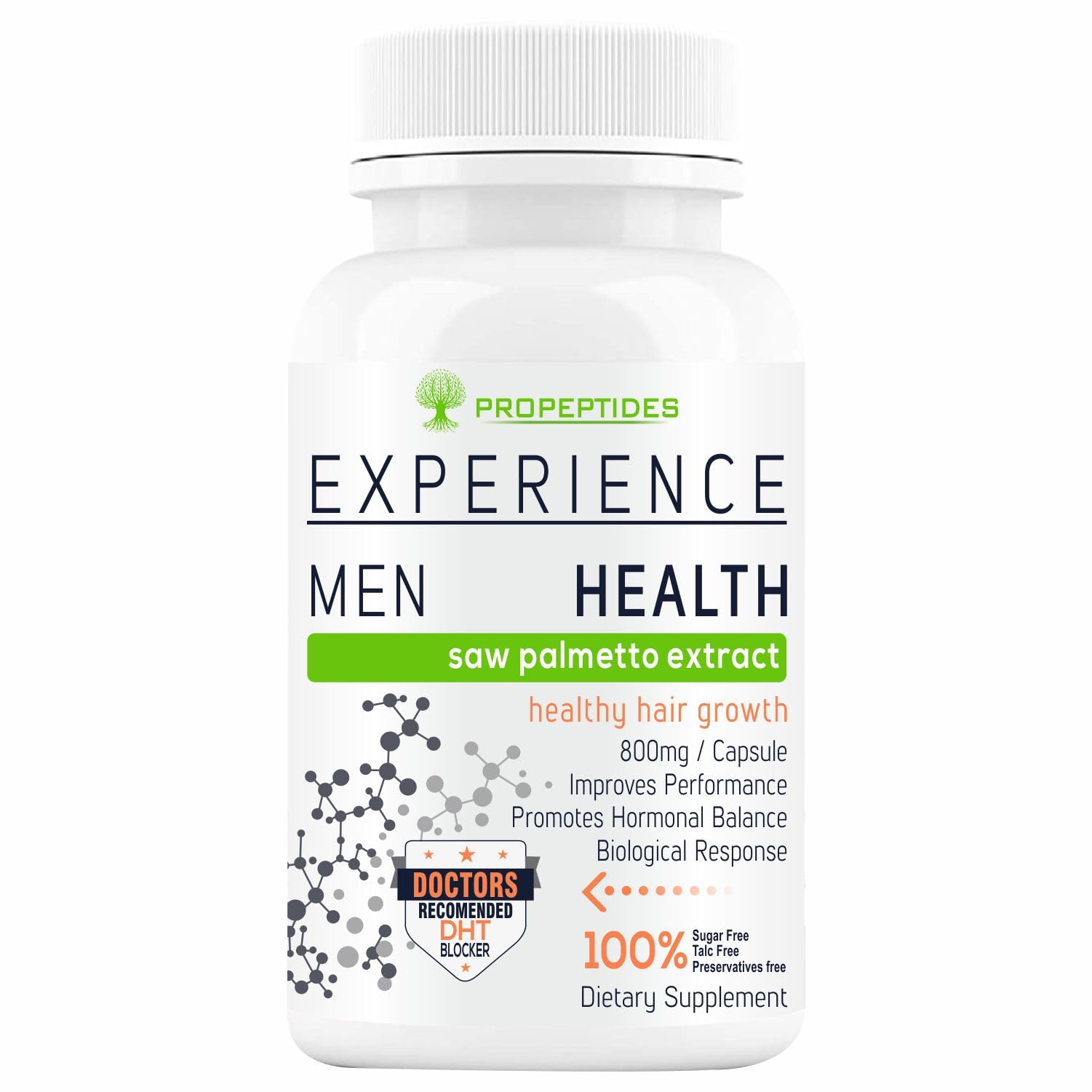 Saw Palmetto Supplement Berry Extract 800mg (98% Saw Palmetto) with Piperine Support Prostate Health Supplements for Men-60 Tablets