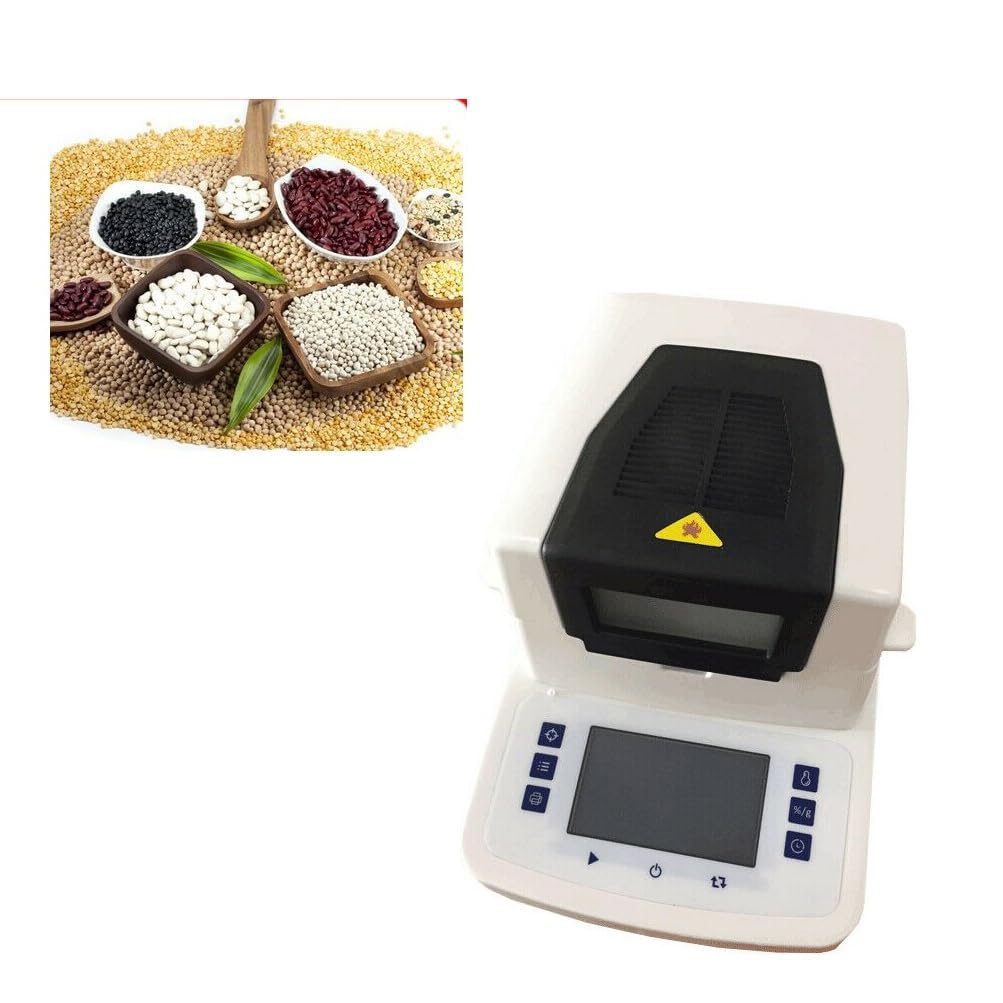 LNHHG Digital Halogen Heating Moisture Meter Tester Granule Moisture Analyzer Instrument With Range 50g For Corn Grain Tea Food Etc