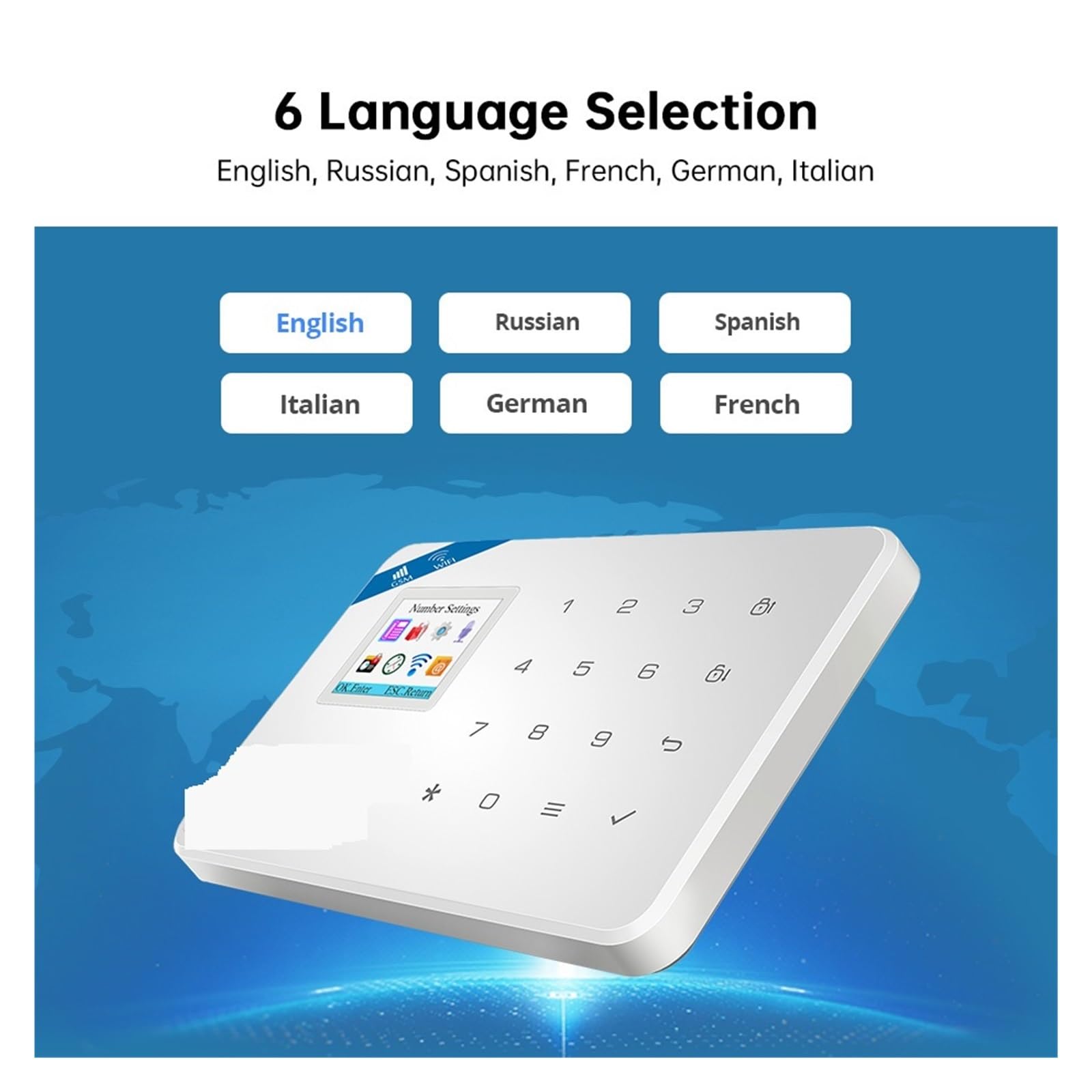 De Alarma 4G Con KIT Control Sensor Movimiento Antimascotas, Panel GSM, Dispositivo Inalámbrico Seguridad For Hogar Inteligente Tuya Para casa y garaje