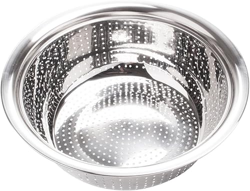 Miniatura 1 de COHEALI Stainless Steel Rice Strainer Capacity Metal Drain Basket Vegetable Washing Basin Kitchen Strainer for Fruits and Dishes