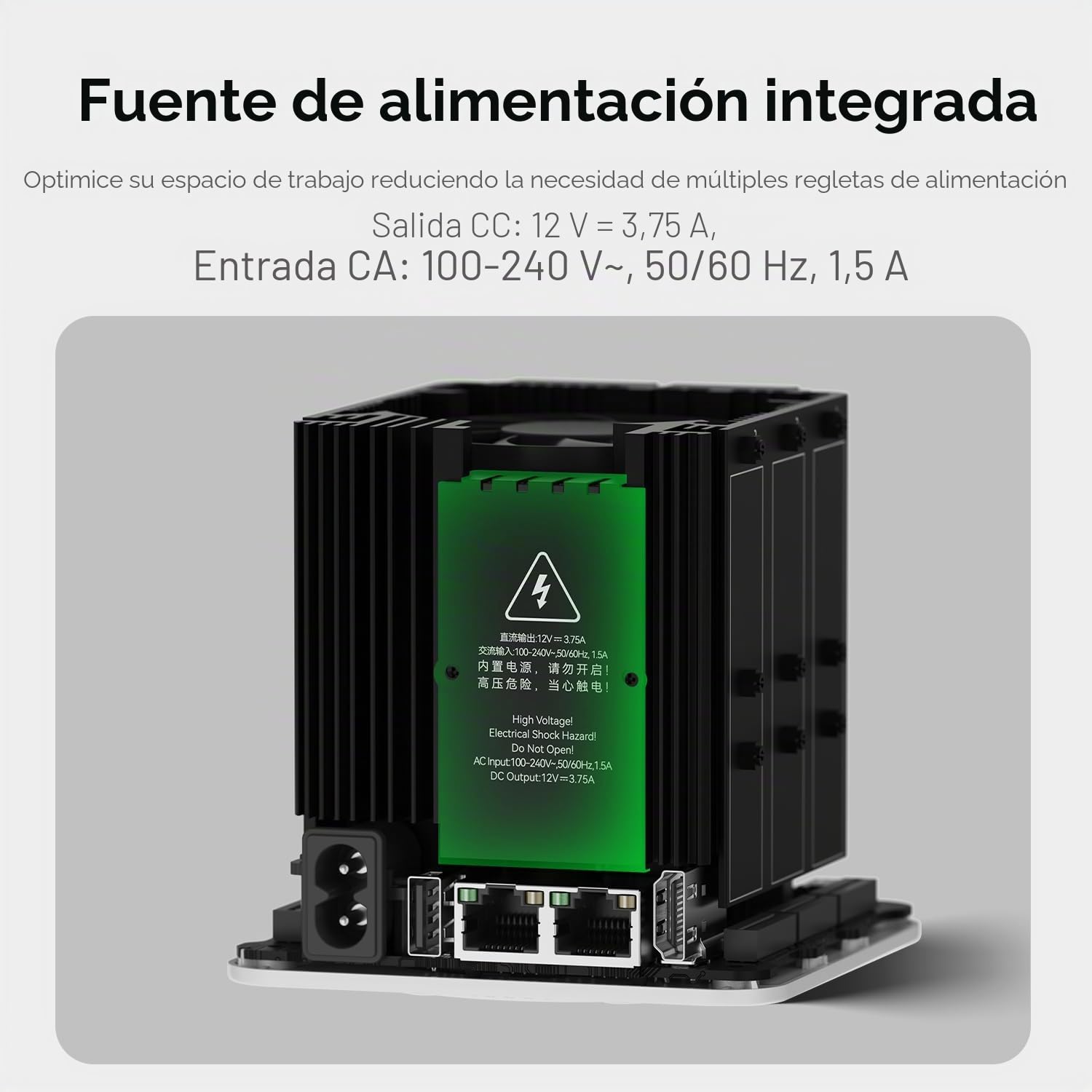 Beelink ME Mini PC NAS de Escritorio, Intel Twin Lake-N150 (4C/4T, hasta 3,6 GHz), 16 GB LPDDR5, SSD M.2 de 1 TB, Mini computadora, 6 Ranuras SSD M.2, Wi-FI 6, Bluetooth 5.2, Dual LAN 2,5 GHz
