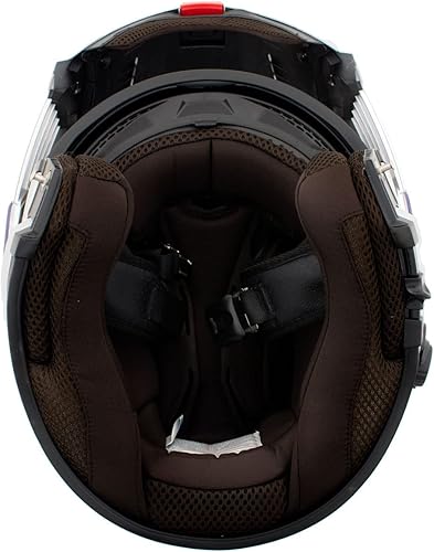 Miniatura 8 de Milwaukee Helmets H7010 - Casco modular de motocicleta con intercomunicador altavoz integrado y micrófono para hombres y mujeres tamaño grande