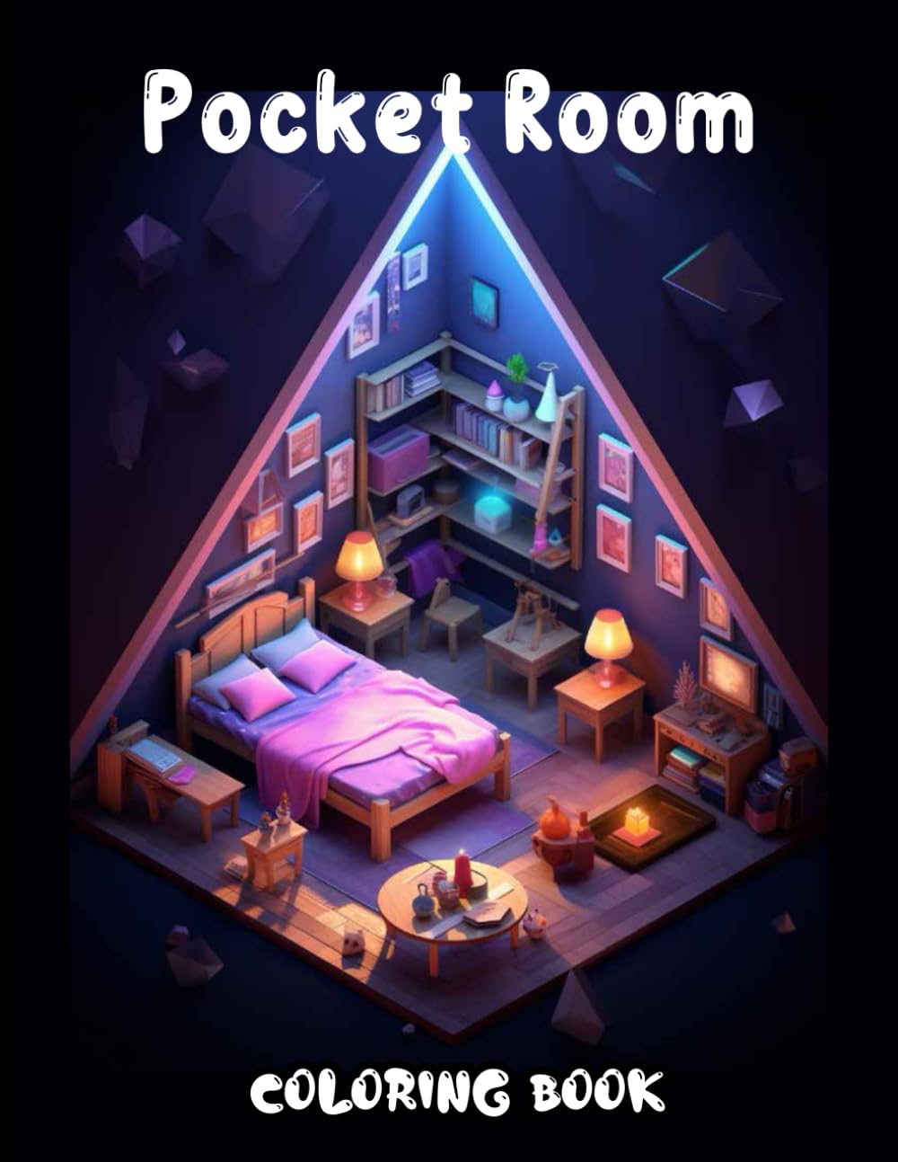 Pocket Room Coloring Book A compilation of 50 coloring pages for kids