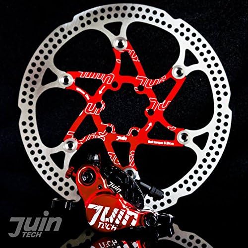 Juin Tech X1 Hydraulic Cable Pull Disc Brake Black/Red - Road | Cyclocross (CX)
